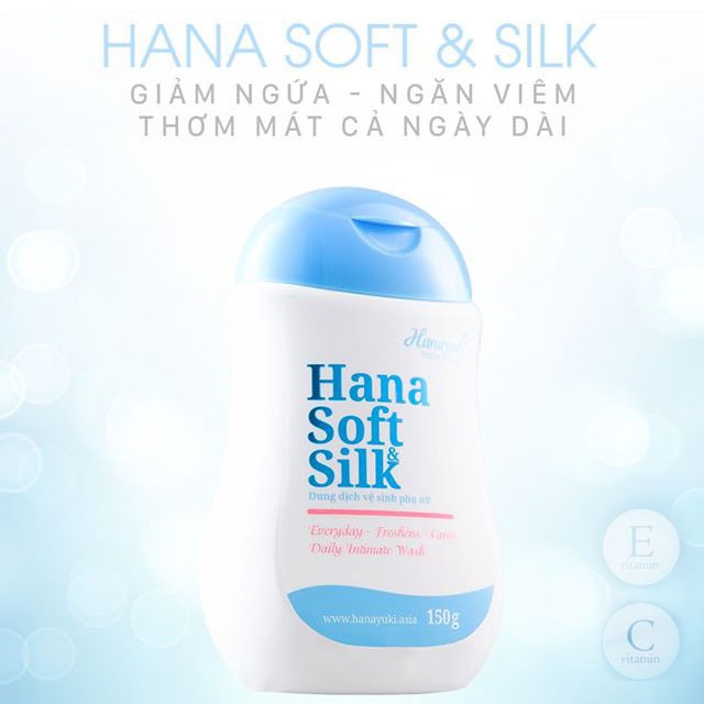 Hana Soft & Silk là dung dịch vệ sinh phụ nữ tốt nhất hiện nay ✓làm sạch và diệt khuẩn ✓đánh bay mùi ✓tạo độ mềm mại, hồng hào cô bé. Cam kết ✓Hàng chính hãng ✓Hoàn tiền khi bị dị ứng ✓Nhận hàng kiểm tra thanh toán tận nơi